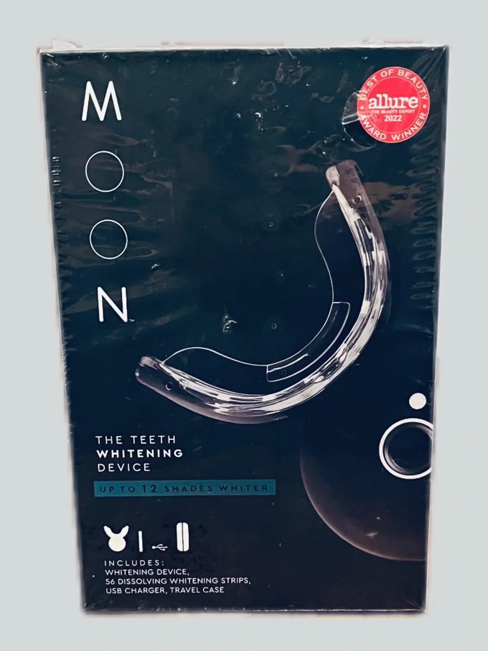 Allure MON Teeth Whitening Device - Black & Clear Packaging